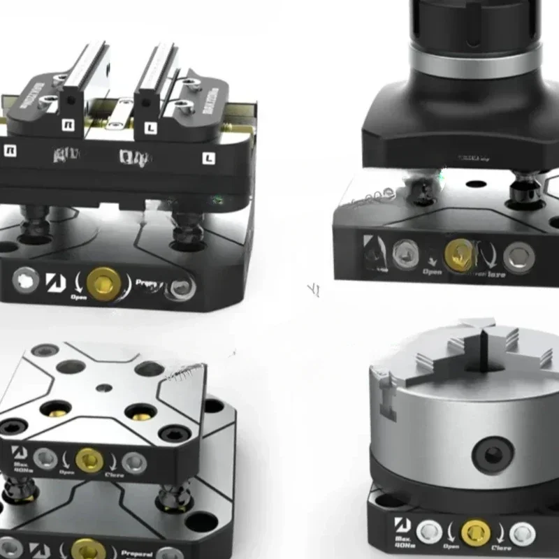 Four or Five-axis Clamp Self-centering Vice Can Be Matched with Zero-point Quick-change Four-axis L-block Bridge