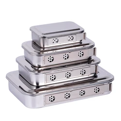 1pc Dental Thickened Disinfection Box With Lid Medical Equipment Sterilizer Container Dentistry Lab Tools Storage Box