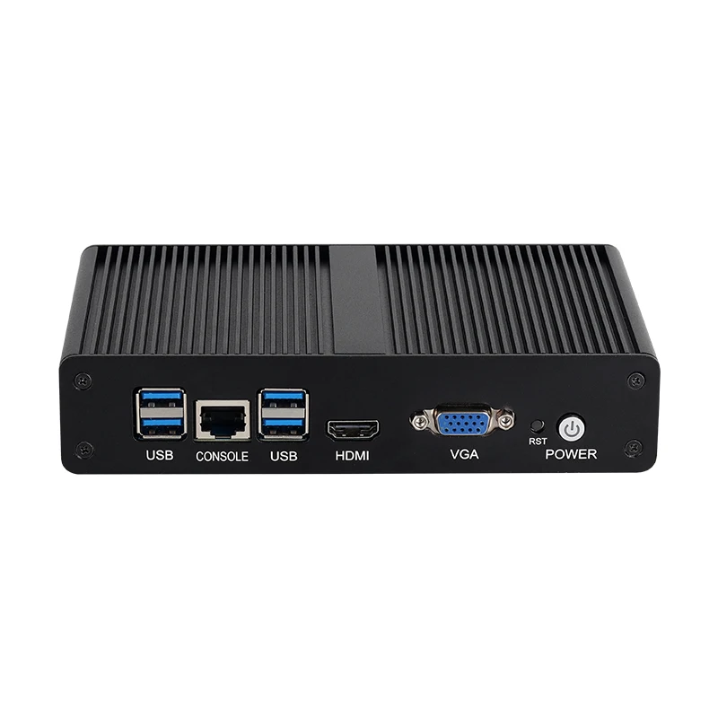 جهاز توجيه جدار الحماية للكمبيوتر الشخصي الصغير Intel Pentium 4405U 6x Gigabit Ethernet RJ45 وحدة تحكم متوافقة مع Pfsense Opnsense Windows Linux