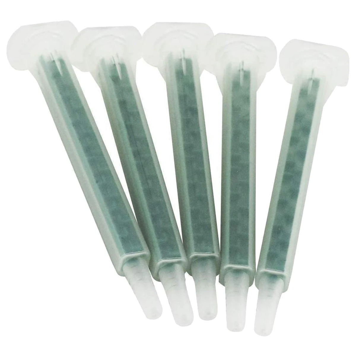 AB33-40 Piece Epoxy Mixing Nozzle Electrostatic Mixing Nozzle Cartridge Tip 50Ml/1.7Oz (1:1/1:2 Ratio) 16 Elements