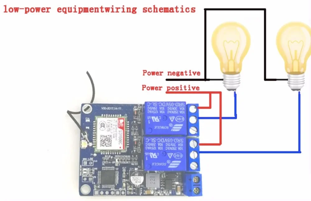 Módulo de relé de 1 canal/2 canales, interruptor de Control remoto SMS GSM SIM800C STM32F103CBT6 para bomba de oxígeno de invernadero FZ3024/FZ3064