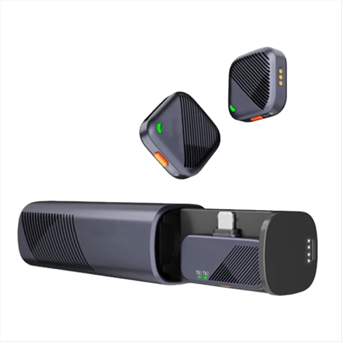Super Sale Mini Microphone 2.4GHz Wireless Microphone System Receiver Transmitter for Vlog Live Streaming Portable Mic B