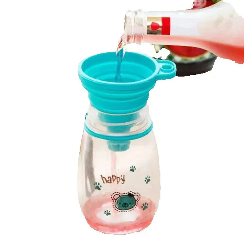 Foldable Funnel Silicone Collapsible Funnel Portable Funnels for Fuel Hopper Collapsible Beer/ Oil Funnels Kitchen Tools