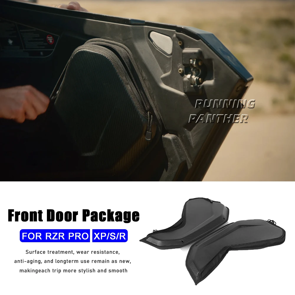 

Decorative package PRO XP Driver Side Front Door Storage Bags Black Accessories Kit For Polaris RZR Pro XP S R Scratch resistant