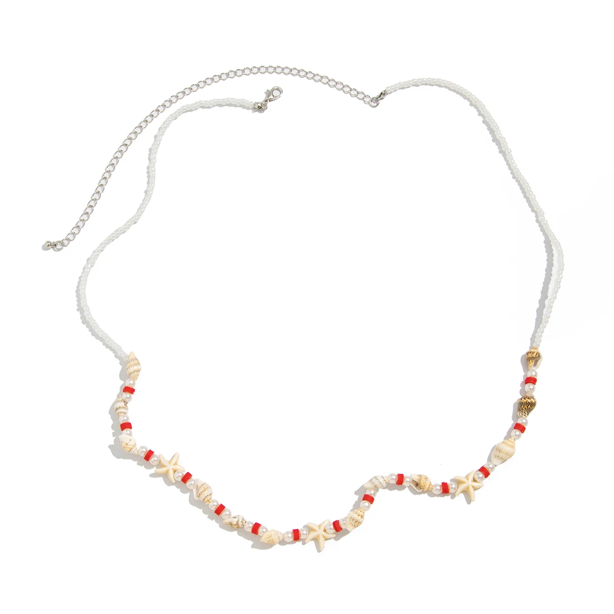 Ingemark Boho بسيط نجم البحر محارة البذور الخرز الخصر البطن سلسلة للنساء الصيف الشاطئ البيكينيات مهرجان Y2K مجوهرات للجسم هدية