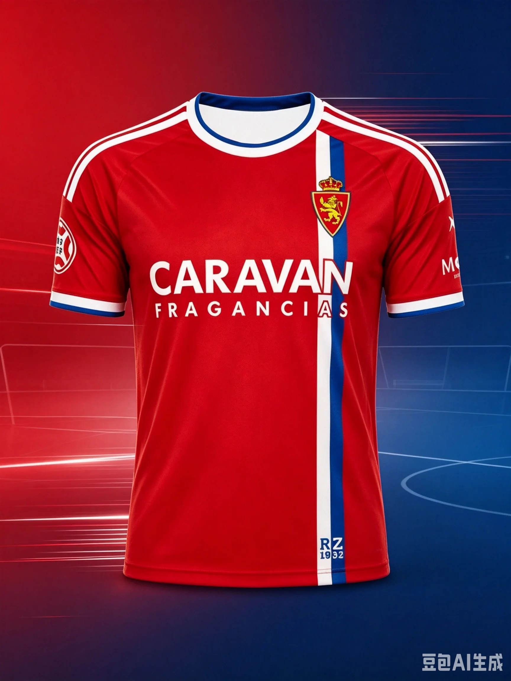 2026 Real Zaragoza 3D Printed Football Jersey Men Summer Breathable Quick Drying Short Sleeved T-shirt Family Matching Clothing