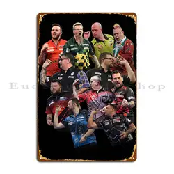 Darts Jersey Metal Plaque Plaques Retro Print Wall Custom Decoration Tin Sign Poster