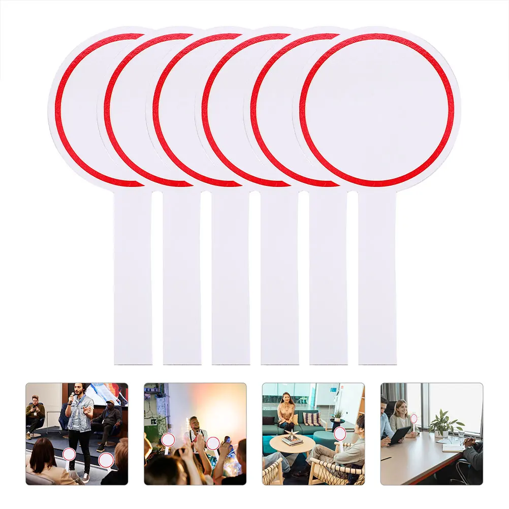 4 Pcs Scoreboard Dry Erase Auction Paddles Sublimation Answer Red Handheld Student