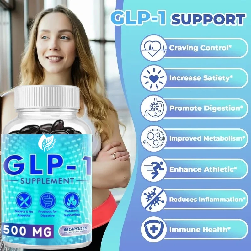 مكمل GLP-1 الطبيعي 60 كبسولة يدعم صحة المعدات والطاقة الهضمية والرفاهية بشكل عام #2