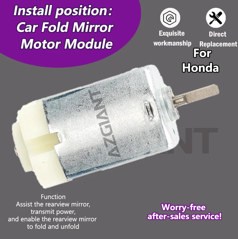AZGIANT Motor para espejos retrovisores laterales de coche para Honda Jazz MK4/N-BOX/N-one/StepWgn RG1/Vezel/WR-V/Accord MK10 accesorios