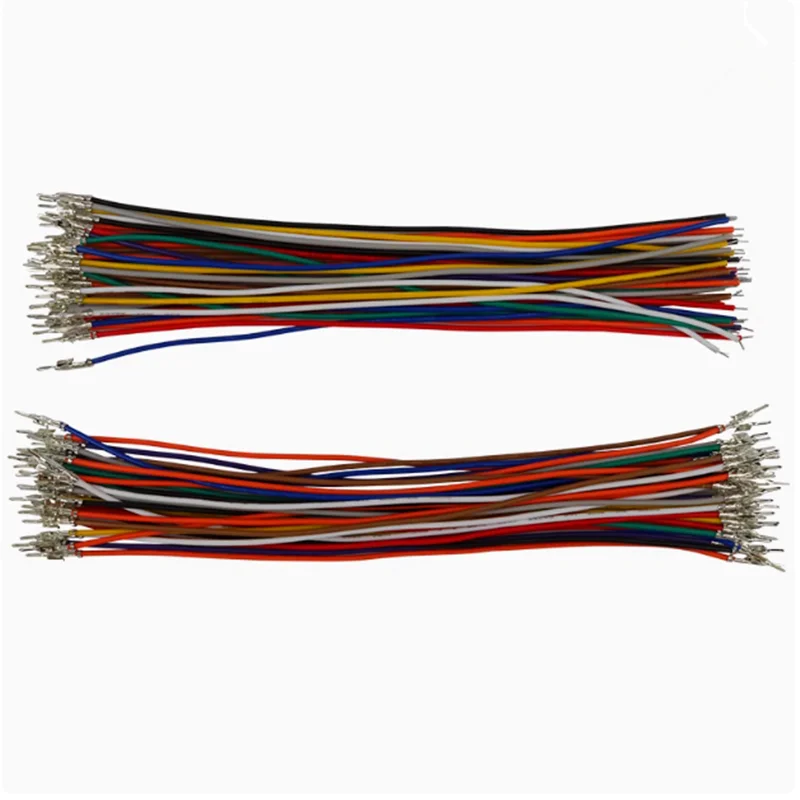 10PCS 5557/5559 Double-HEAD ชายและหญิง Terminal CABLE Double-headed สี Air Interlocking 10/15/20/30/50 ซม.
