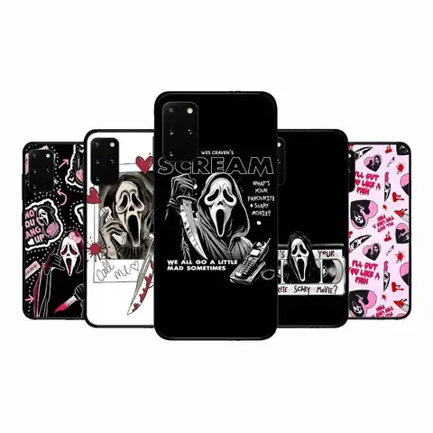 Ghost Face Scream Halloween Phone Case For Samsung S 9 10 20 21 22 23 30 23 24 Plus Lite Ultra FE S10lite Fundas