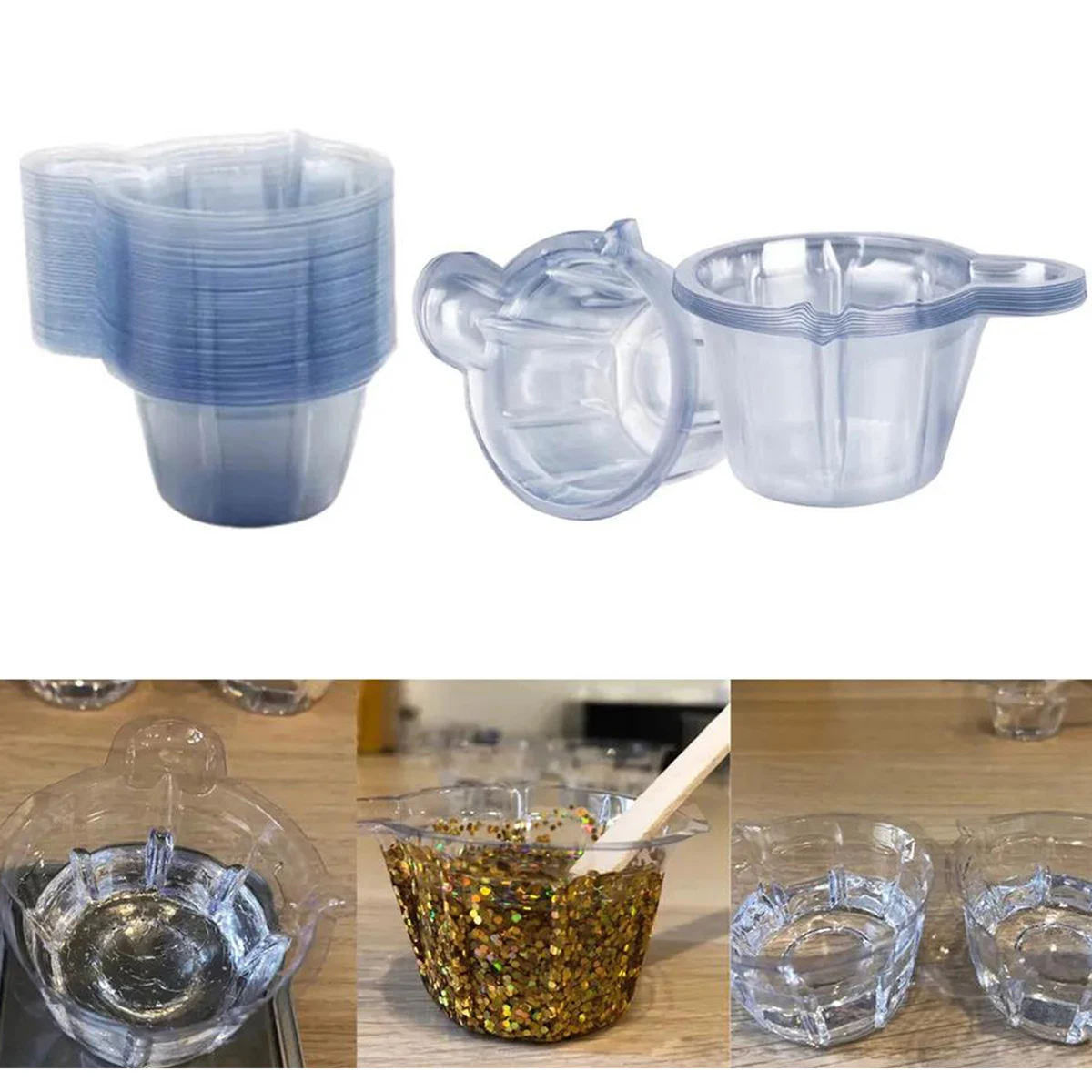 

20-150Pcs 40ml Plastic Disposable Cups Dispenser For DIY Epoxy Resin Jewelry Accessories Making Tools Equipments Tools Supplies