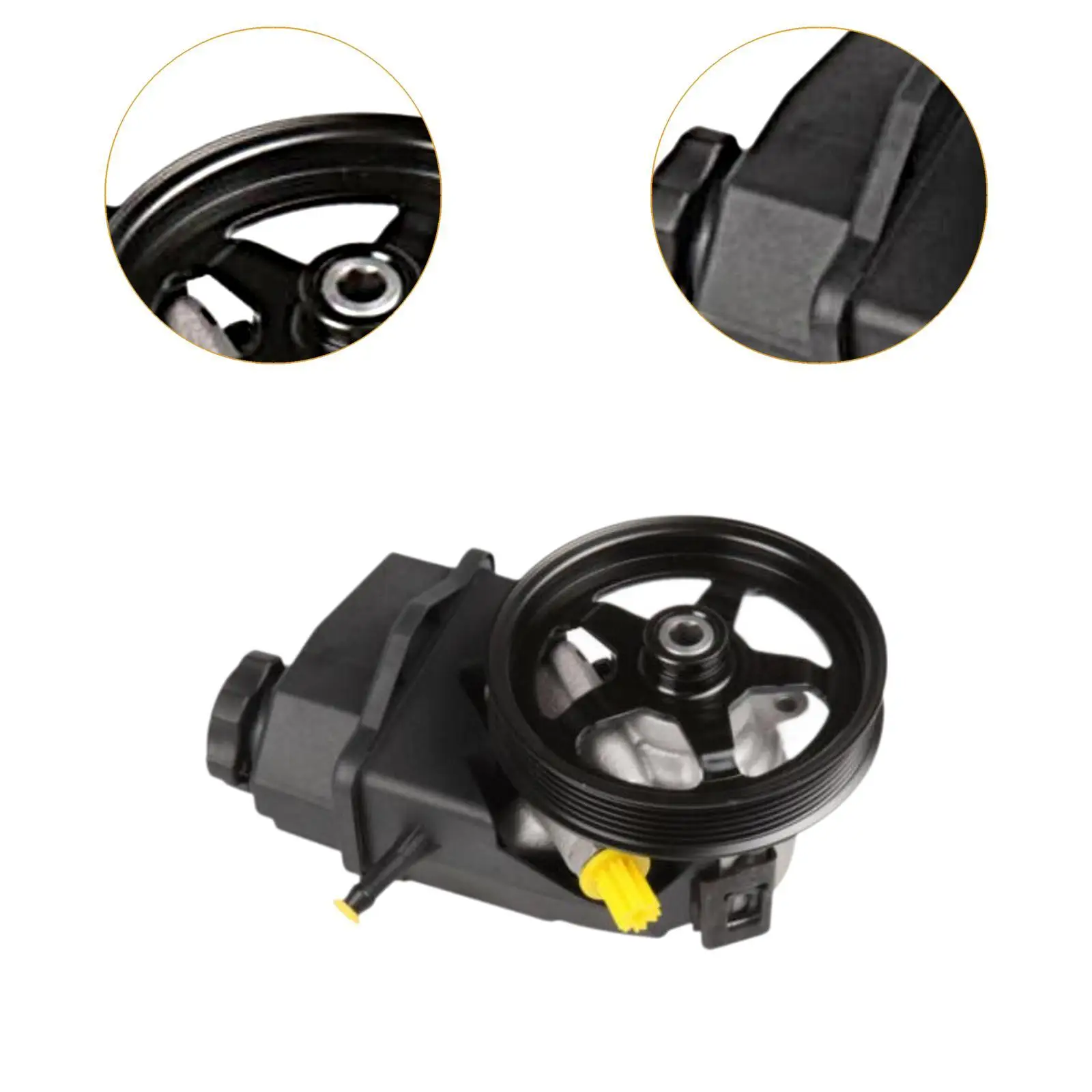 Power Steering Pump with Reservoir Pulley Included Metal Construction for Chevrolet Monte Carlo V6 Engines