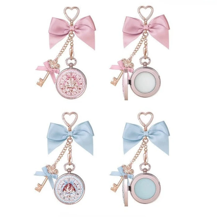 Miroir de maquillage miniature Flower Know Bunny Garde Series, baume à lèvres hydratant portable, cosmétique