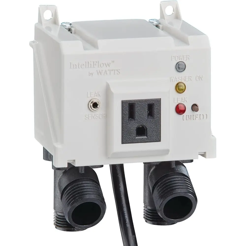 

A2C-SC Series Intellilow 1/2" Washing hine Smart Water Shuto with Leak Sensor, Inlet Adapters, Without Wall Box, Automated lood