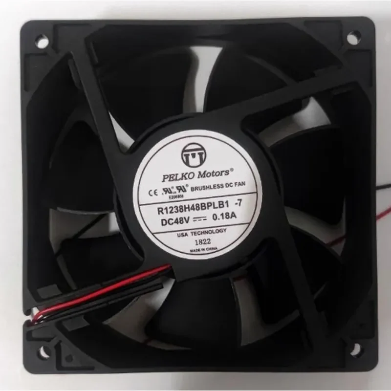PELKOMOTORS R1238H48BPLB1-7 48V 0.18A 12CM 12038 Inverter Fan for Industrial Equipment