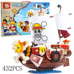 One Piece Luffy importer décennie ks pour enfants, Thousand Sunny 7.5 Aate Sunshine Dos Toy, Briques d'action, Cadeau d'anniversaire pour enfants