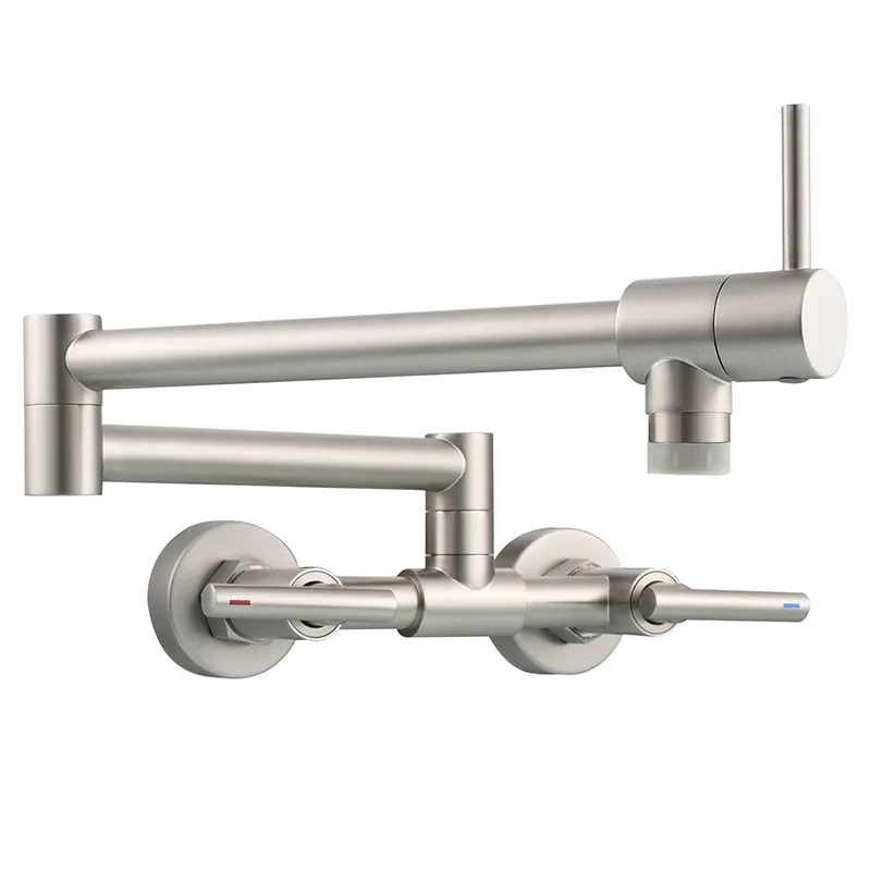 

Brass, folding, kitchen, faucet, in-wall