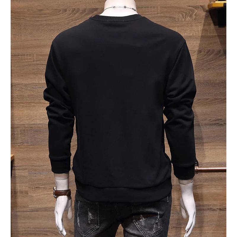 Fashion O-Neck Long Sleeve Printed Letter Casual T-Shirts Men's Clothing 2024 Autumn New Loose All-match Tops Korean Tee Shirts