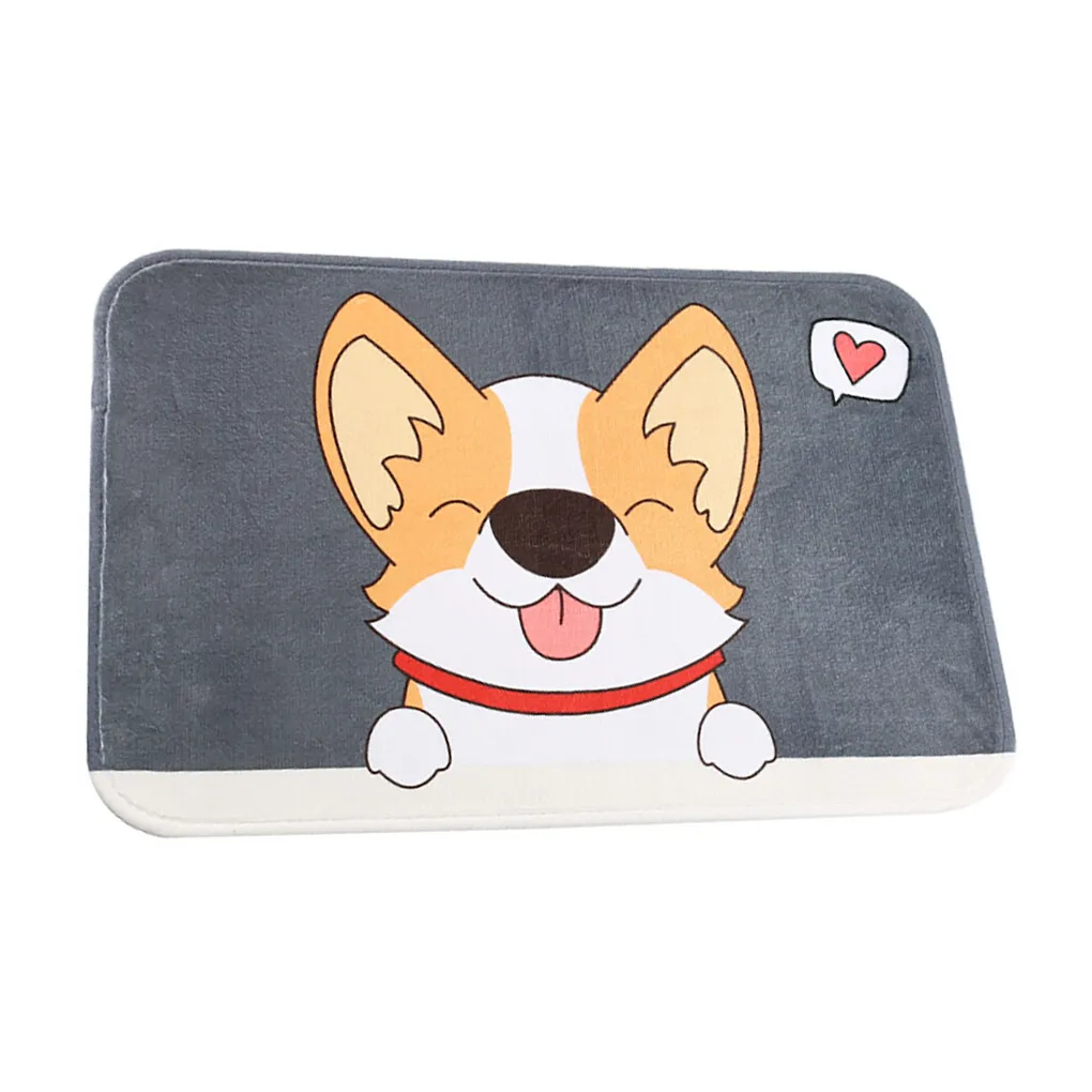 Cartoon Non-slip Mat Household Water Absorbent Carpet Multifunctional Velvet Carpet Type 1