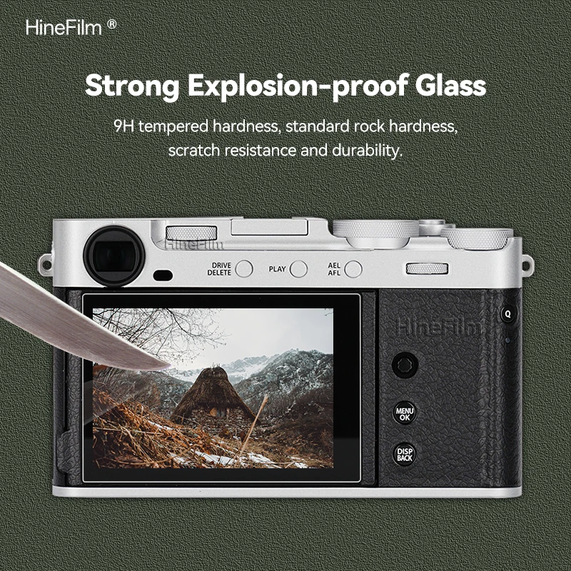 Hinefilm Screen Protector XE5 Camera Glass Film For Fujifilm X-E5 Camera 9H Hardness Tempered Glass LCD Screen Protector XE 5