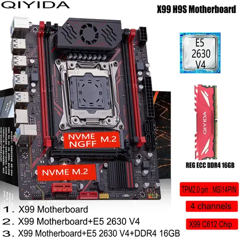 サーバー用マザーボード、Xeon CPU、DDR4 ECCメモリ32GBセット