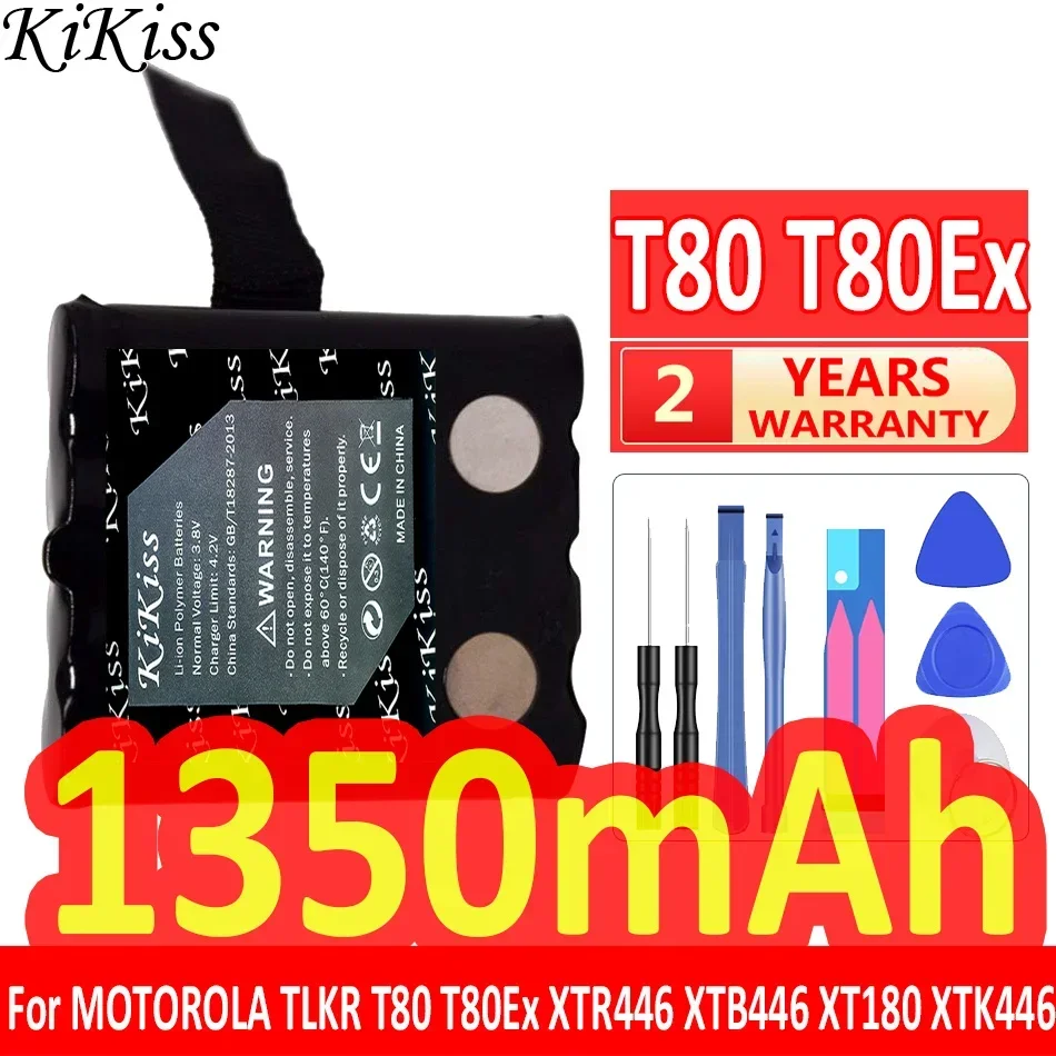 KiKiss Powerful Battery IXNN4002B for MOTOROLA TLKR T80 T80Ex XTR446 XTB446 XT180 XTK446 TLKR T61 T81 T5 T6 T7 T8 T50 T60 Radio