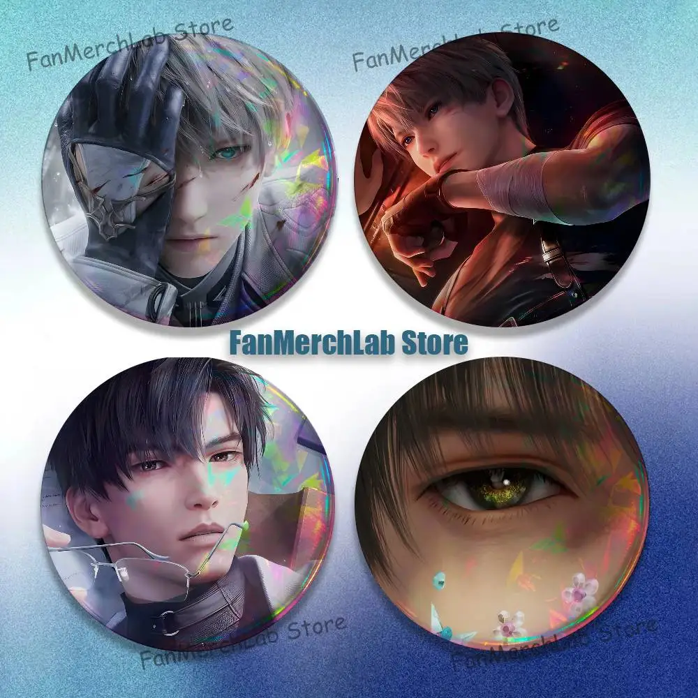 Game L-Love and D-DeepspaceS Anime Enamel Pin Badge Cartoon Round Brooch Accessories on Backpack Gifts