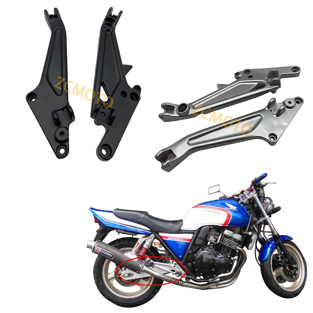 

Motorcycle Accessories Aluminum Front and Rear Pedal Bracket Kit Mounting Bracket For CB400 1992 1993 1994 1995 1996 1997 1998