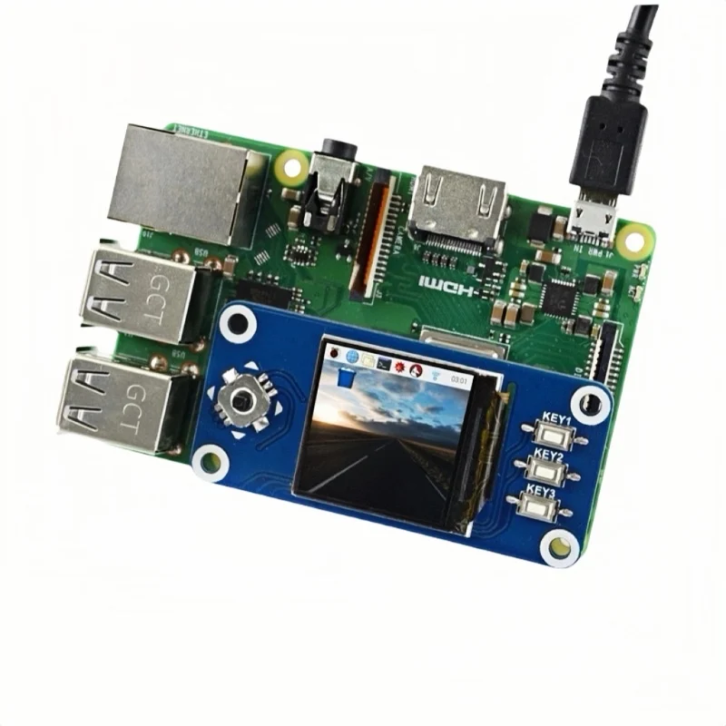 Pantalla LCD IPS de 1,3 pulgadas, interfaz SPI, placa de expansión de 240x240 píxeles, Compatible con Raspberry Pi 5/4B/3B +/Zero