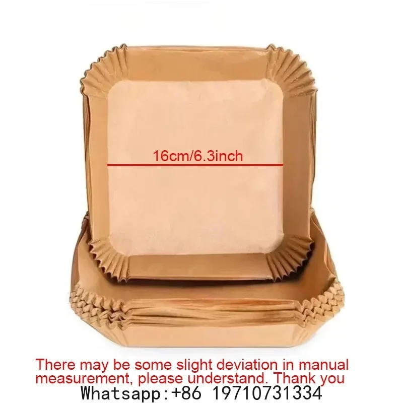 50pcs Air Fryer Paper Cup Cake Mold Special Paper for Air Fryer Baking Oil-proof Oil-absorbing Paper for Household