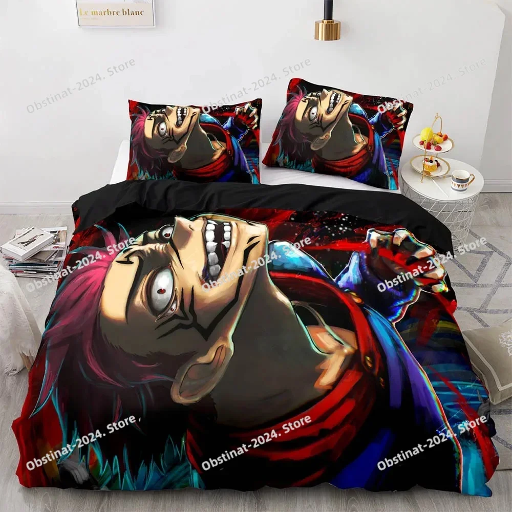 

Top Jujutsu Kaisen Bedding Set Printed single Comforter Quilt Bed Cover Duvet Cover Pillow Case 3 Pieces Set For Kids Adult Size