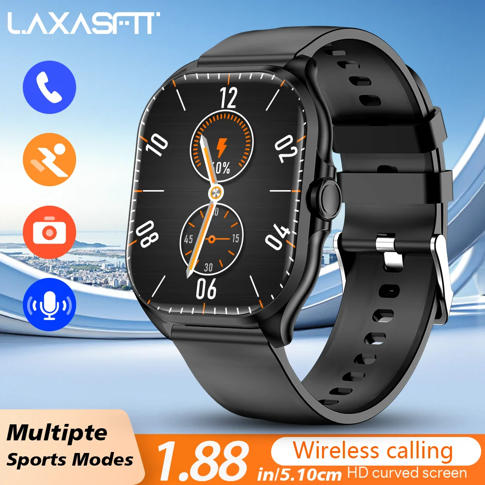 LAXASFIT 2026 New Gift Smart Watch Full Touch Screen Bluetoo