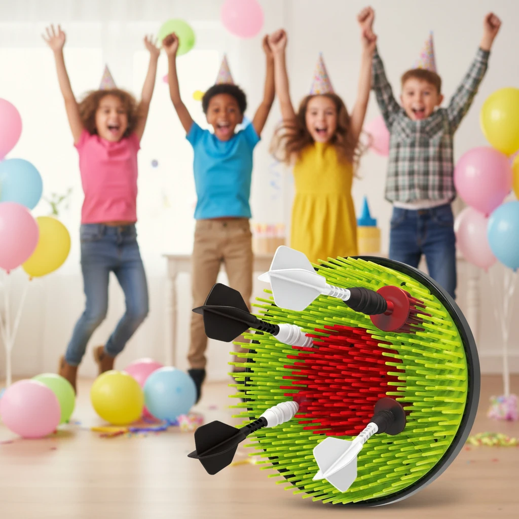 Set di freccette con punta morbida, bersaglio per lanciare le freccette, sport all'aria aperta, giocattolo educativo e interattivo per genitori e figli, regalo di Natale