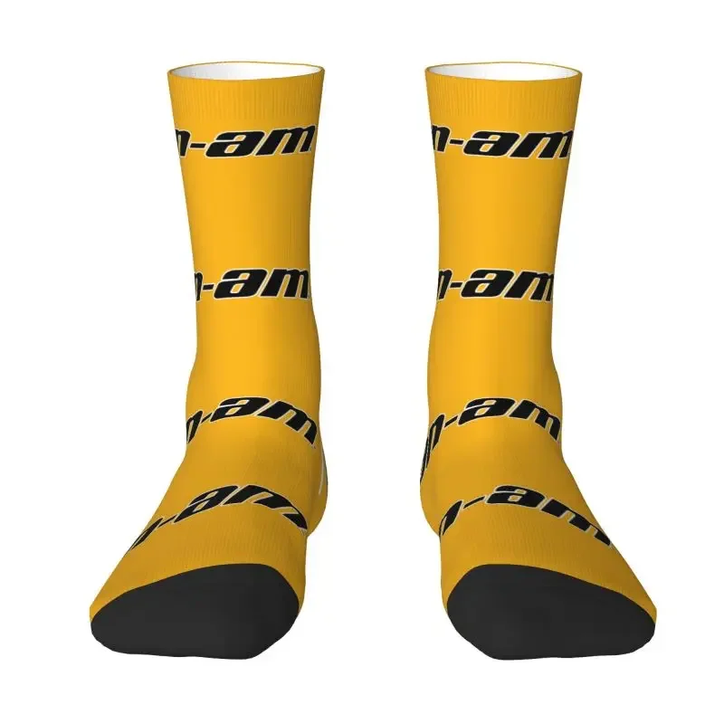 Motorcycle BRP Can-Am Print Men Women Crew Socks Unisex Novelty 3D Printed Dress Socks