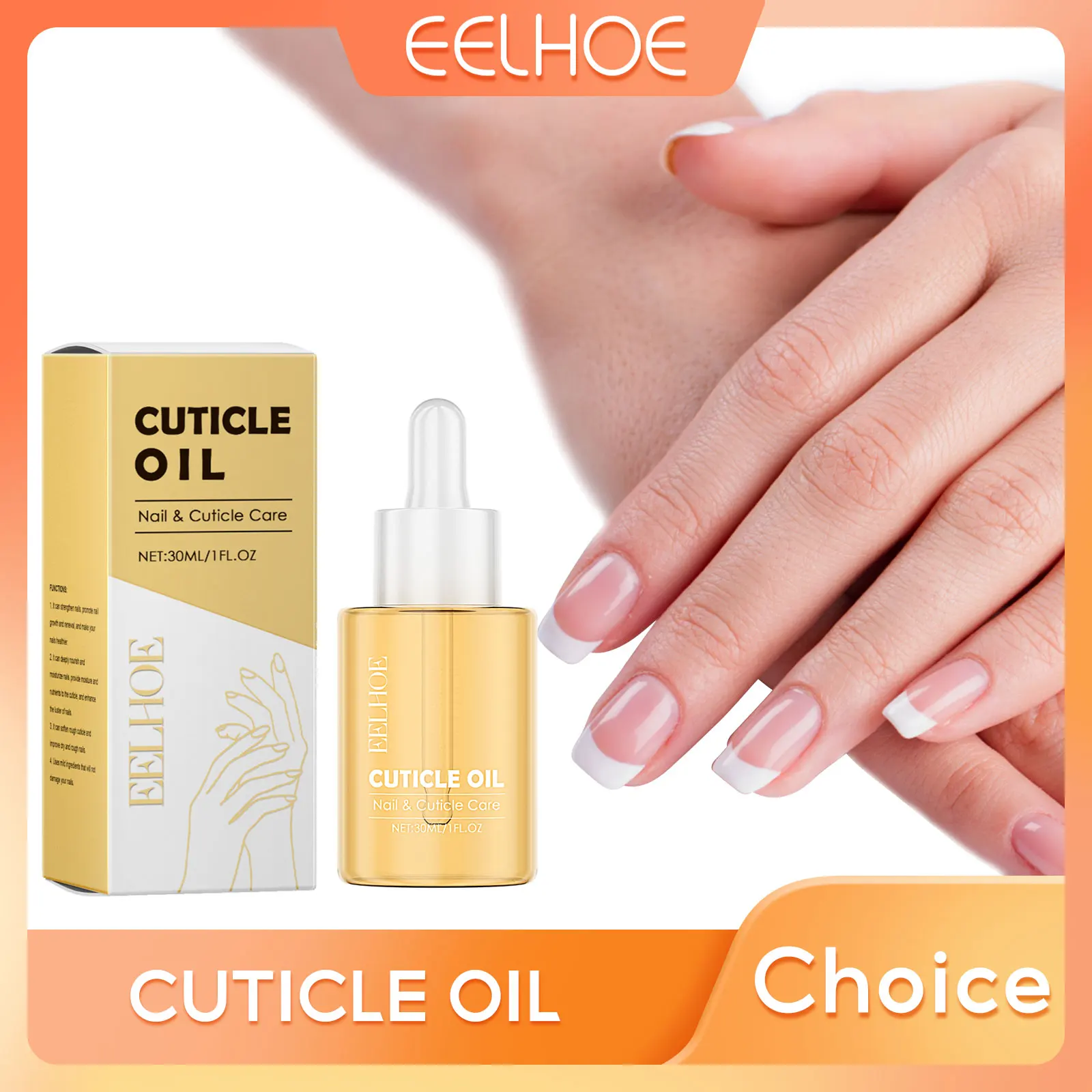 Eelhoe cutículas óleo de unhas vitamina e remover reparação de pele morta nutrição de unhas hidratante mãos óleo de rícino para removedor de cutícula de unhas