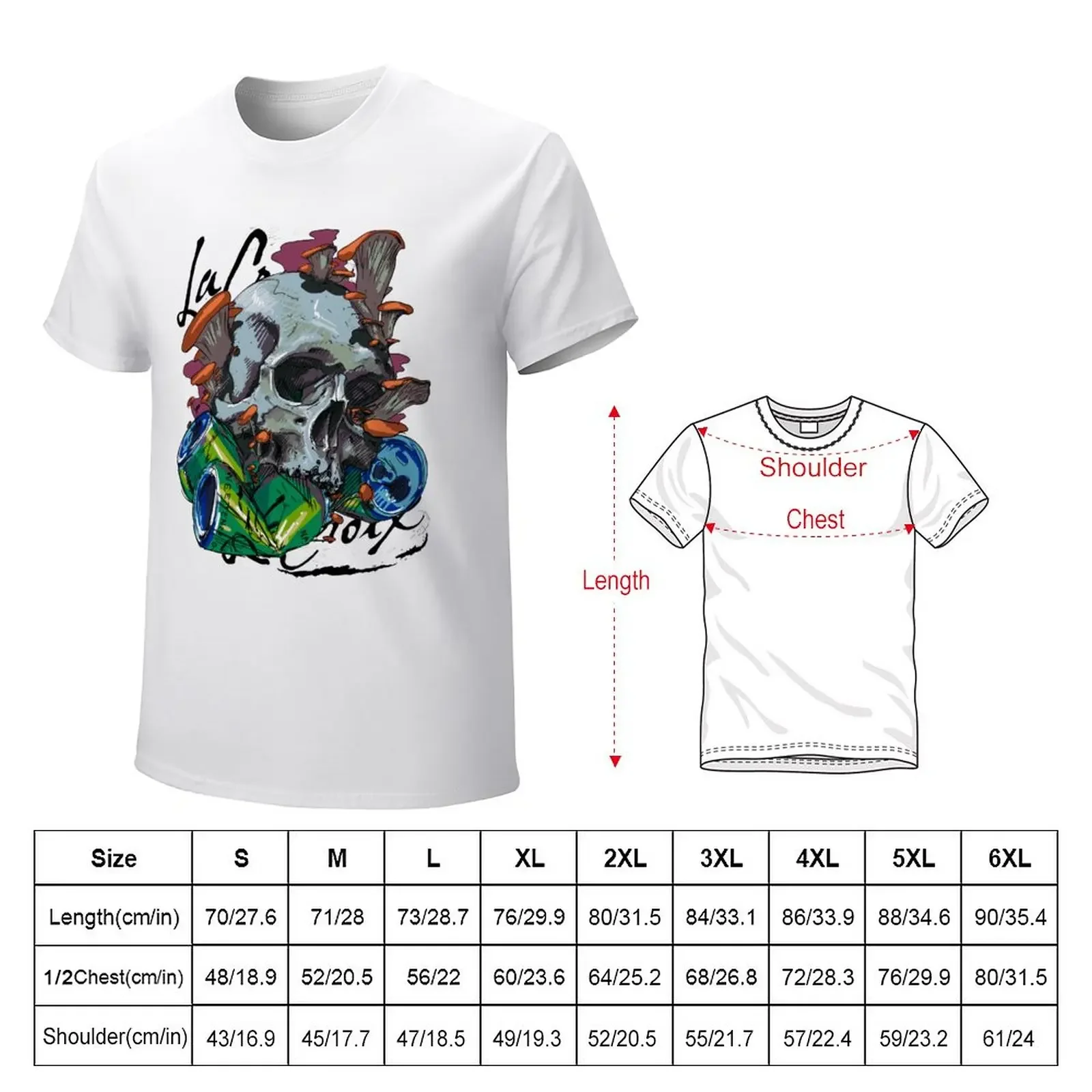 Skull FungusLa Croix T-Shirt tops cute clothes quick drying mens clothing