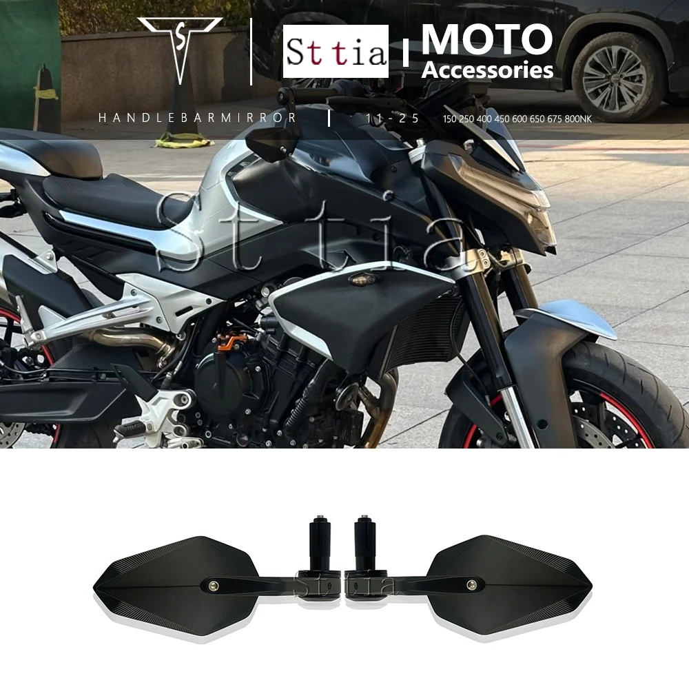 Für CFMOTO 150NK 250NK 400NK 450NK 600NK 650NK 675NK 800NK Rückspiegel 2011-2025 Motorrad-Lenker-Rückspiegel