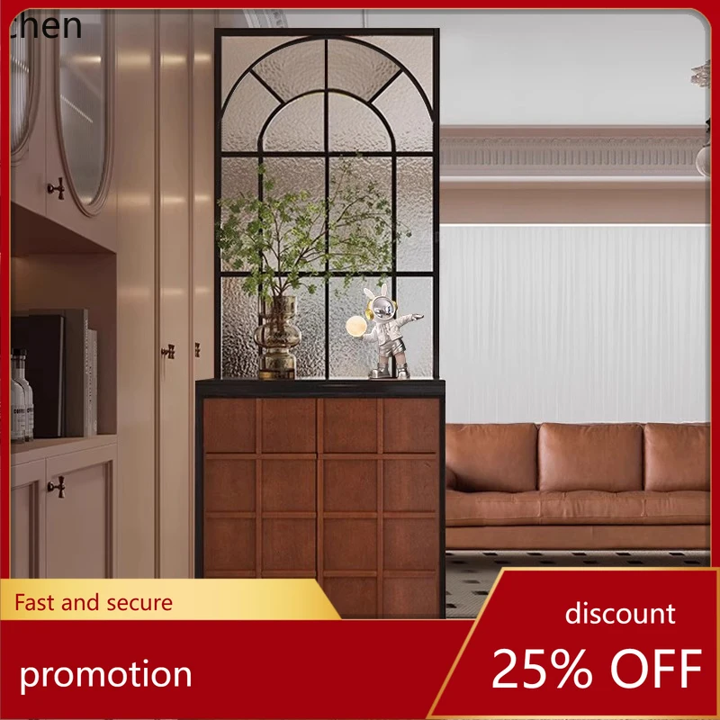 YFY Meteor Solid Wood Entryway  Retro Screen Partition  Shoe  Living Room Sofa Side