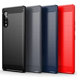 Carbon Fiber Case For LG k92 k62 k52 K51 K41S K40S K71 K61 K50 V60 V50 V40 ThinQ Back Cover For LG Q51 Q61 Q70 Q92 Case