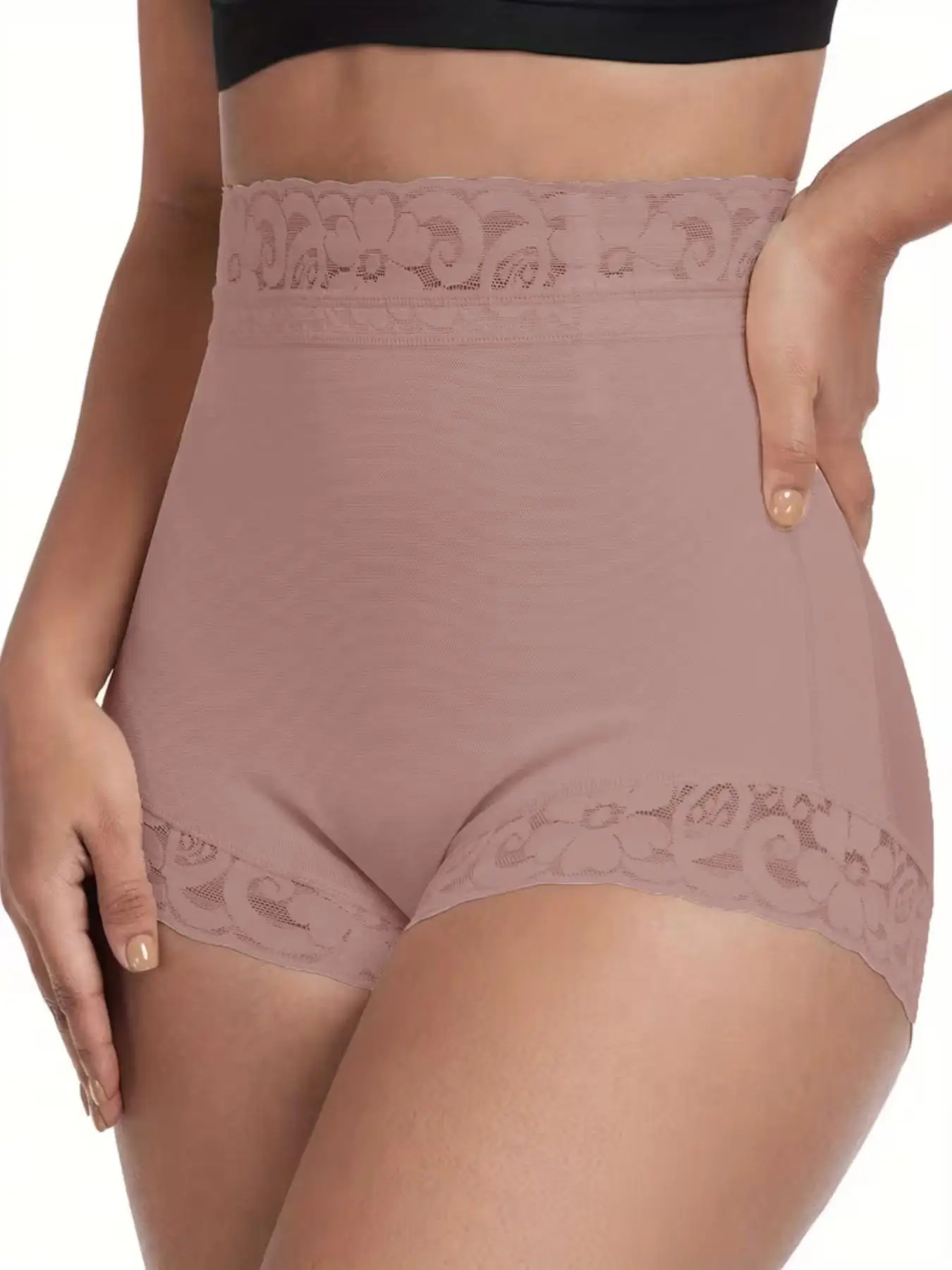 Women's Solid Color Butt Lifting Shapewear Shorts Tummy Control Body Shaper Comfortable Hip Enhancer Underwear Everyday Wear image 6