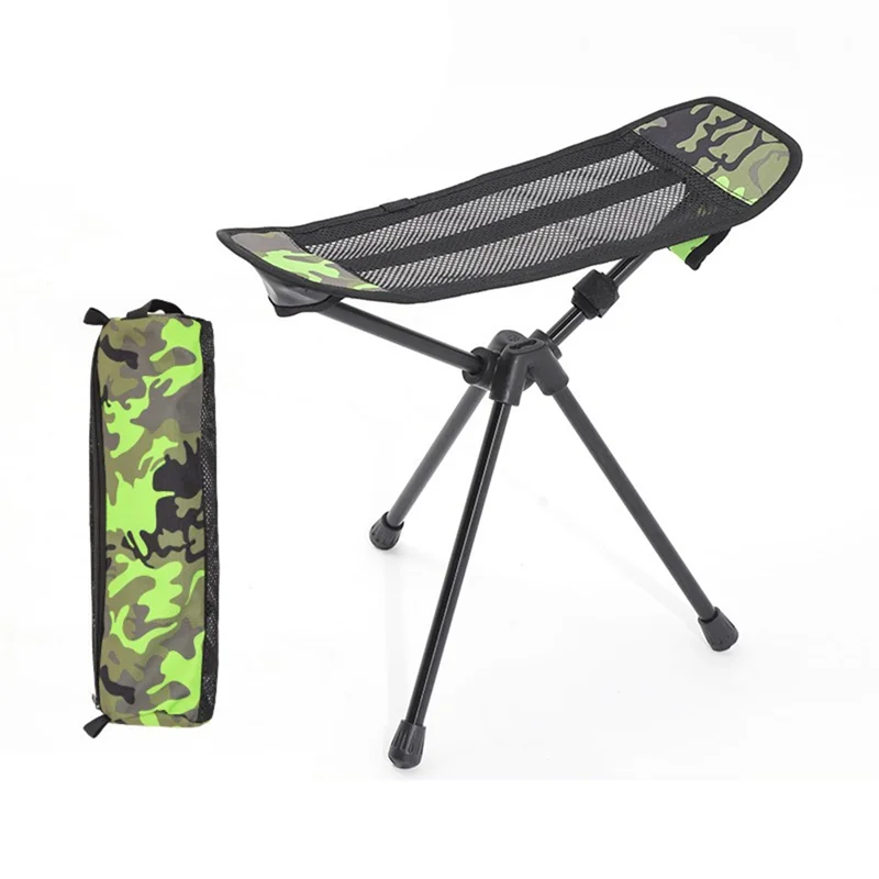 

Dropship-Fishing Chair Mesh Splicing Folding Fishing Chair Footrest Camping Footstool Camping Hiking Picnic Seat Easy Install -A
