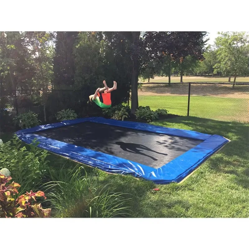 Inground Trampoline with Safety Net Deluxe Big Trampoline for Kids Outdoor  Jumping Trampoline