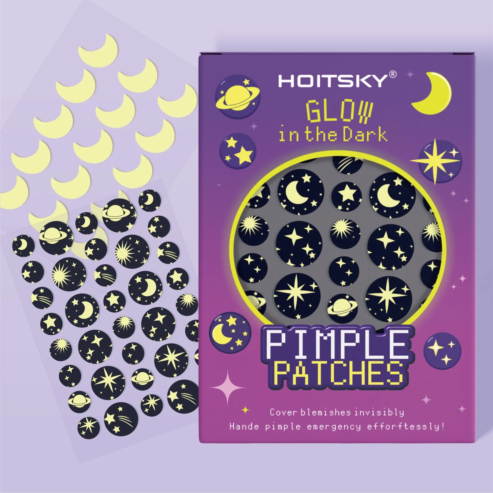

51PCS Patches Hydrocolloid Acne Patches, Blemishes Pimples Covering Patch Invisible Acne Patches