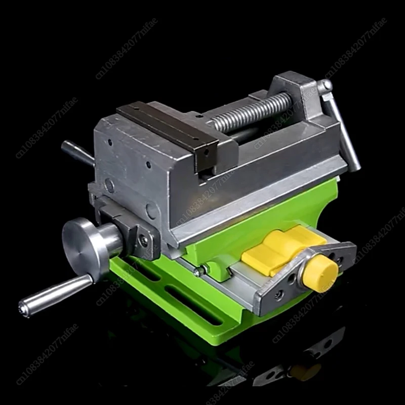 Cross Slide Vise Vice Table Compound Table Worktable Bench Alunimun Alloy Body Adjustable X-Y for Milling Drilling