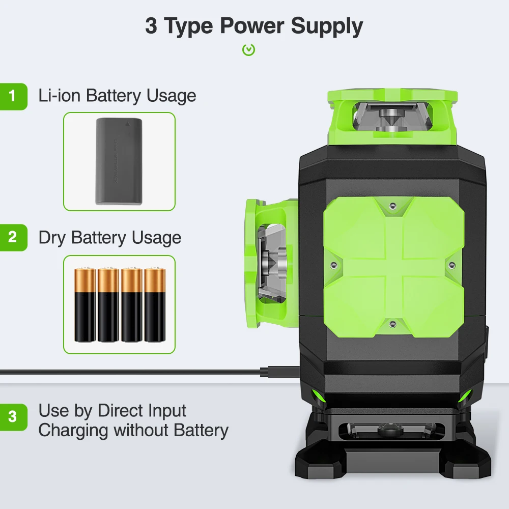 

Premium Products 2026 Outdoor Pulse Model Laser Levels Huepar S04CG-L Self Leveling Cross Line Laser Level Popular