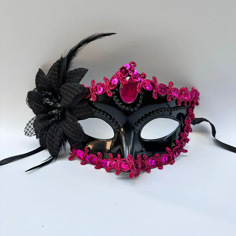 Feather Mask Mysterious Masquerade Mask Flower Mask Classical For Carnival Masquerade Ball Party