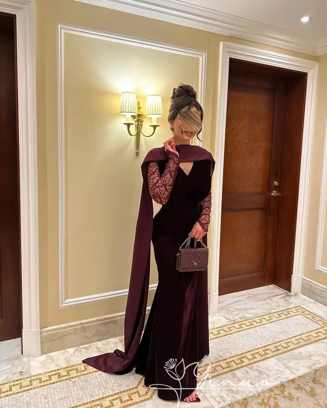 

customizedLong Sleeve Prom Dresses Boat Neck Party Dresses Floor Length Formal Evening Dresses2025