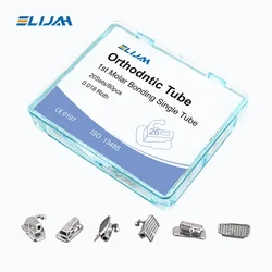 ELIJAH Dentists Orthodontic Buccal Tube Non-Convertible 0.018 MBT Roth Edgewise Buccal Tube 80Pcs/20Sets Orthodontic materials